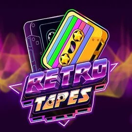 Retro Tapes slot logo by Push Gaming at Cobra Casino
